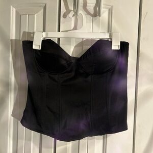 Fashion Nova Black Bustier Top